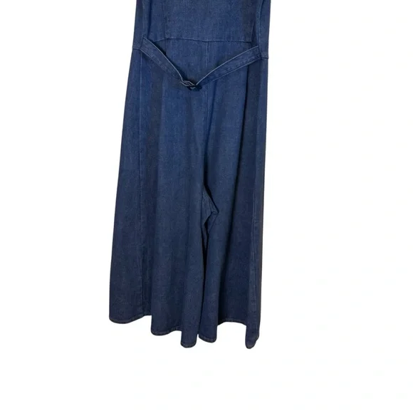 Mizz Lizz Vintage Women’s Chic Denim Culotte Jumpsuit w by sz 7/8 - Picture 5 of 13